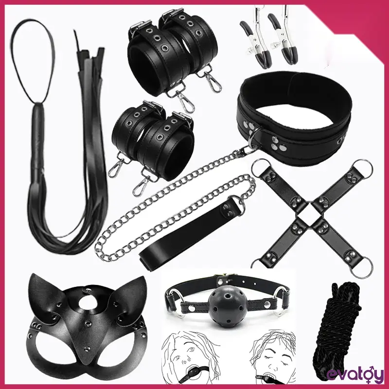 إيفاتوي أسود وذهبي أحمر 10'lu BDSM إيساريت سيتي