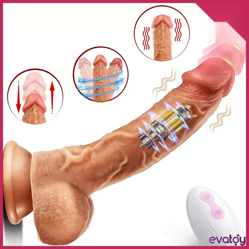 هزاز كينج 22 سم برأس دوار متحرك للأمام والخلف