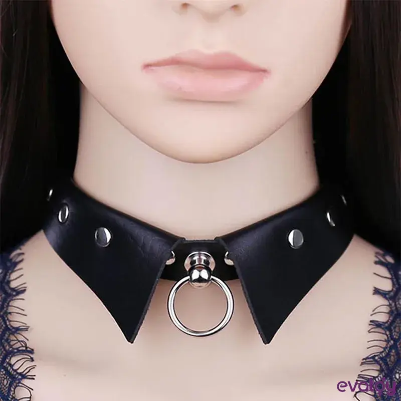 punk-gotik-deri-yaka-fetis-tasma