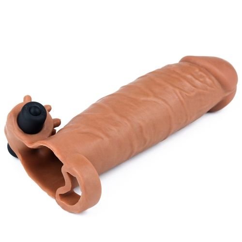 x-tender-5-cm-uzatmali-realistik-titresimli-melez-penis-kilifi-4